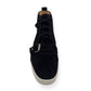 CHRISTIAN LOUBOUTIN NONO STRAP FLAT SUEDE SNEAKER BLACK 43 / UK9