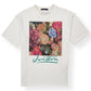 LOUIS VUITTON FLORAL PRINT T-SHIRT WHITE / PINK L