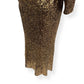 CEFINN JACQUETTA SEQUIN V NECK MAXI DRESS GOLD UK14