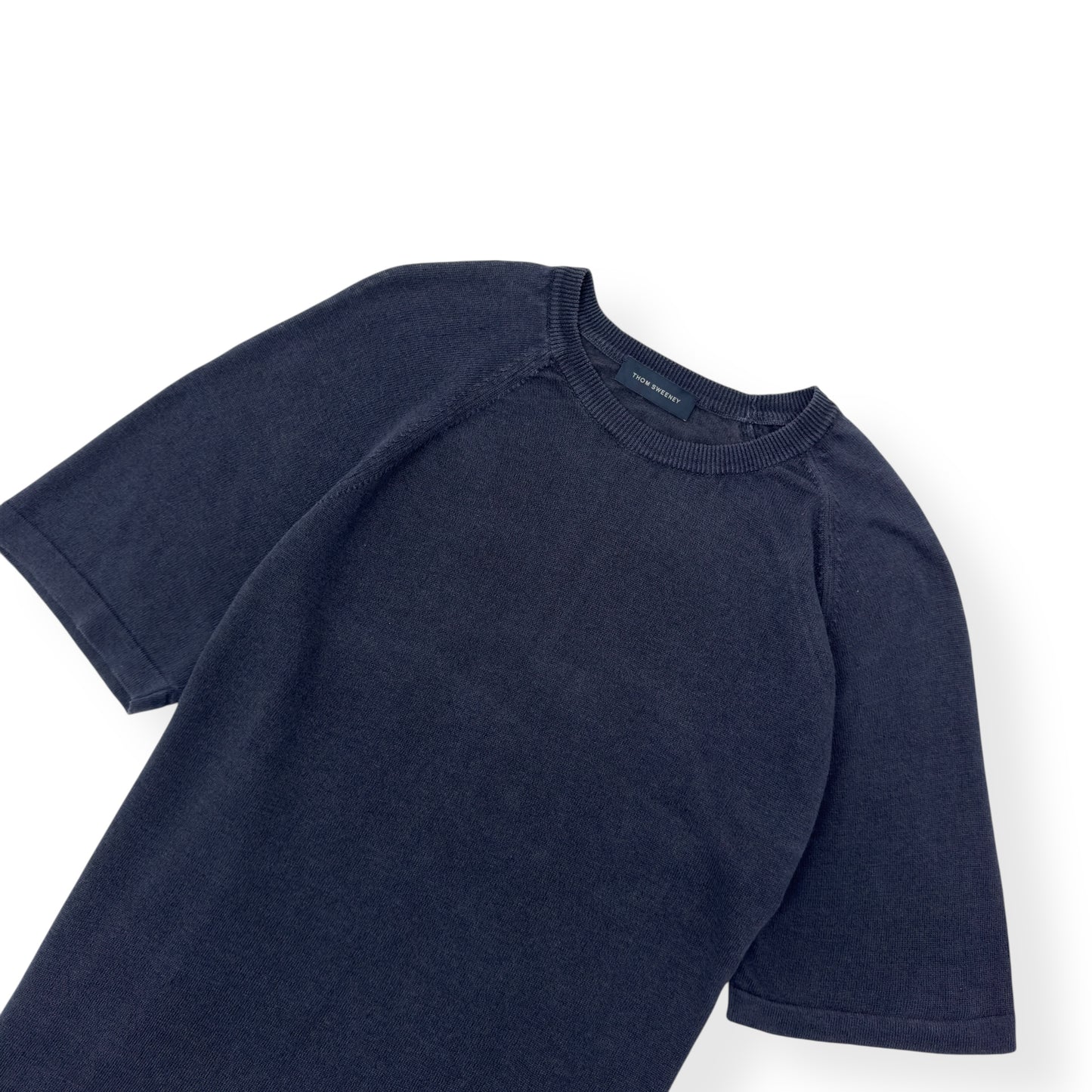 THOM SWEENEY LINEN T-SHIRT NAVY L