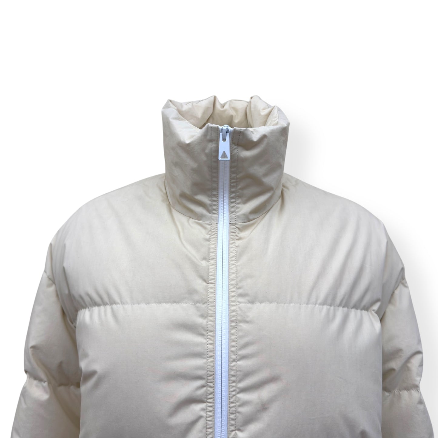BOTTEGA VENETA COTTON PUFFER JACKET ECRU XS