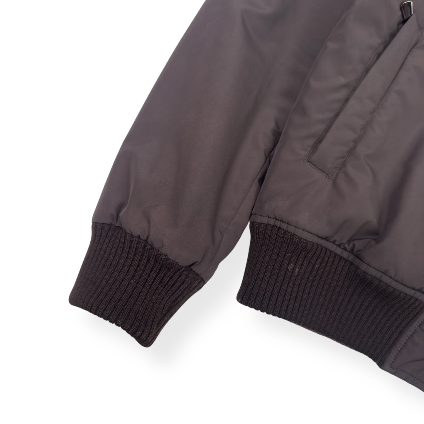 THOM SWEENEY NYLON WOOL LINED JACKET BROWN 50 / M