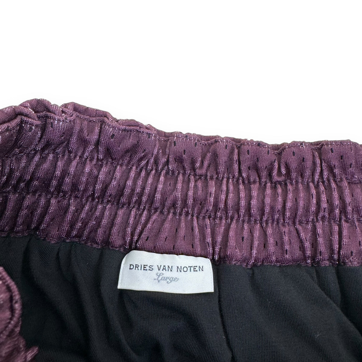 DRIES VAN NOTEN GRAPHIC SWEATPANTS PURPLE L