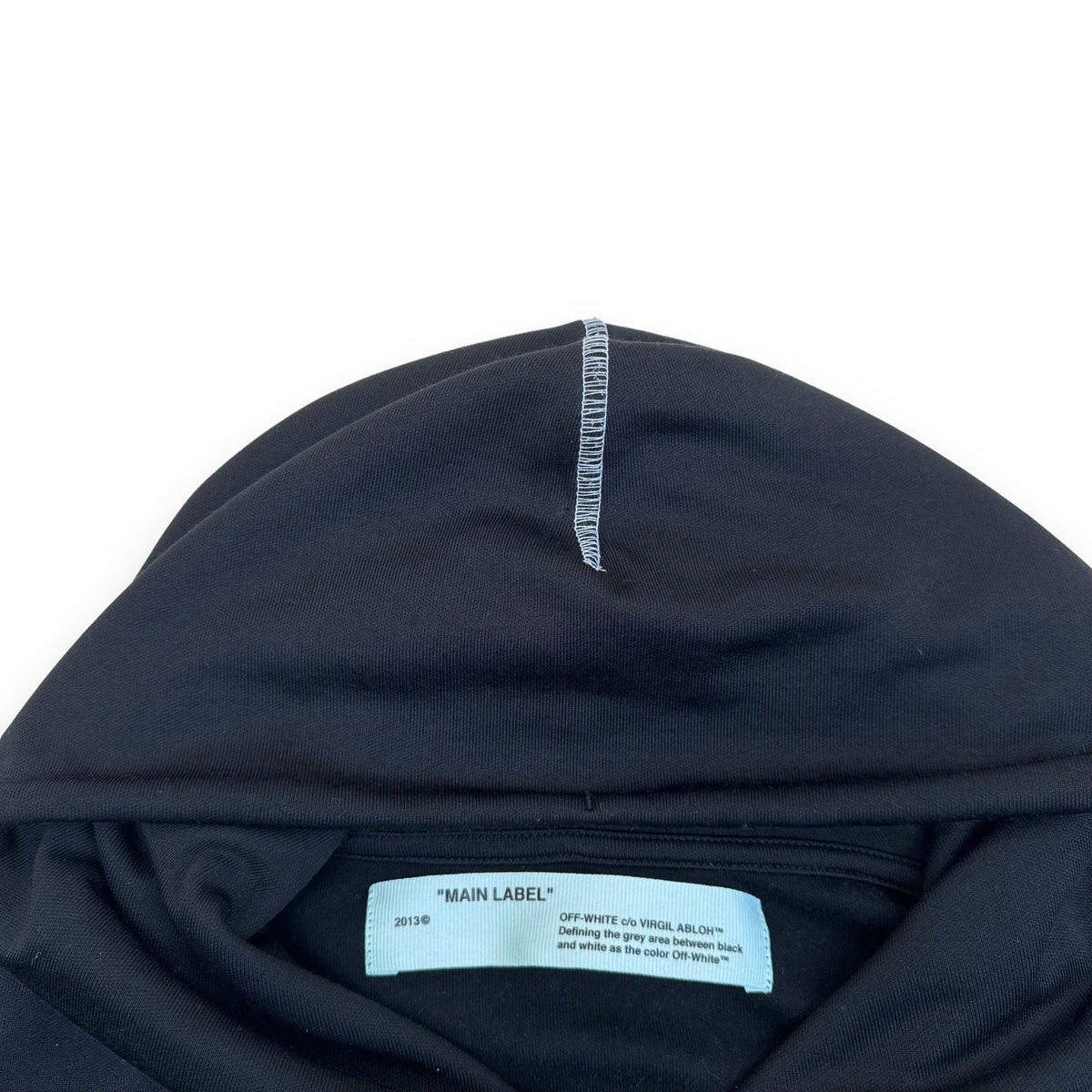 OFF-WHITE HOODIE BLACK / ORANGE S
