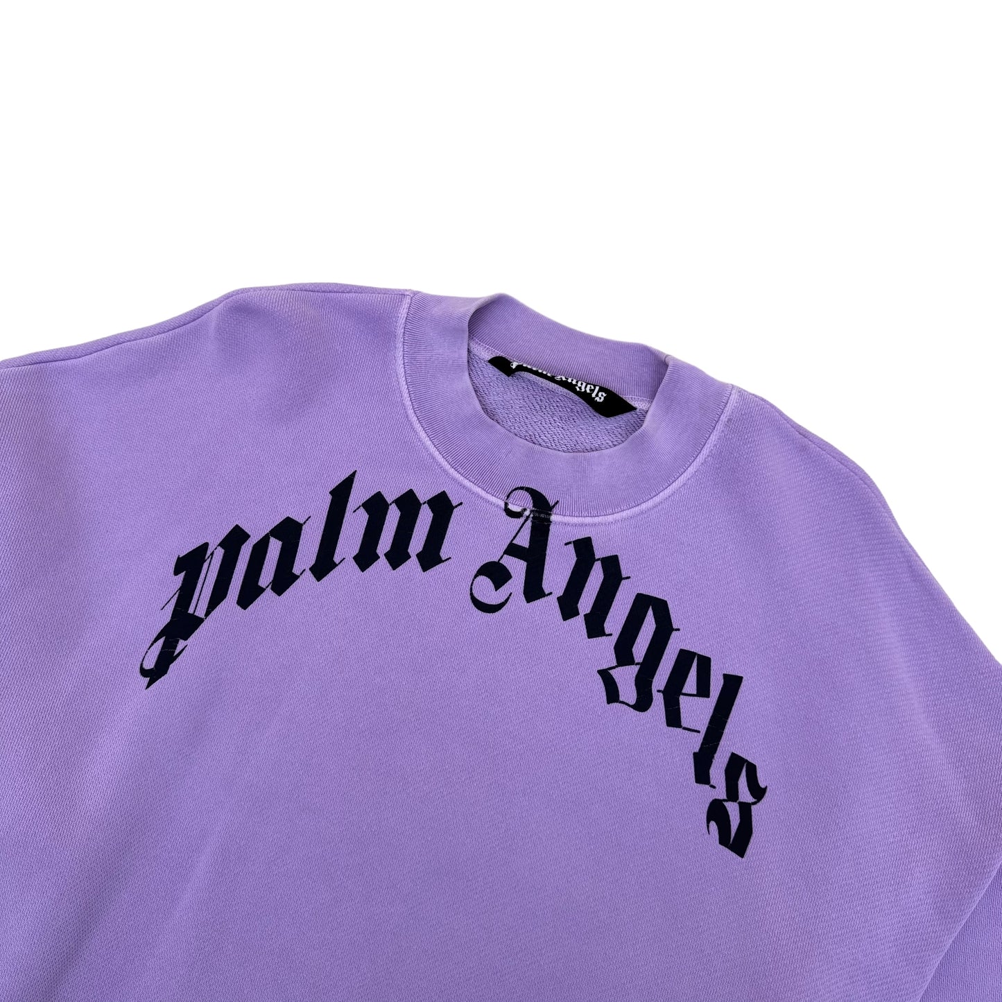 PALM ANGELS PURPLE SWEATSHIRT S