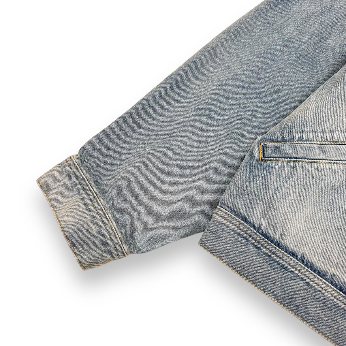 FEAR OF GOD ZIP-UP DENIM JACKET BLUE L