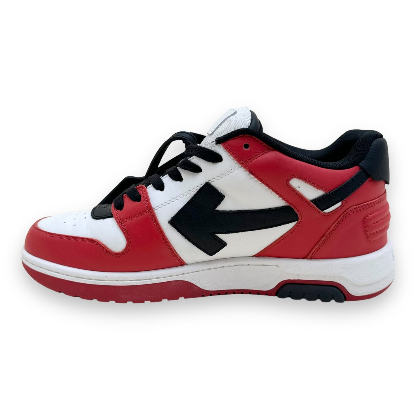 OFF-WHITE OUT OF OFFICE SNEAKER RED / BLACK UK9