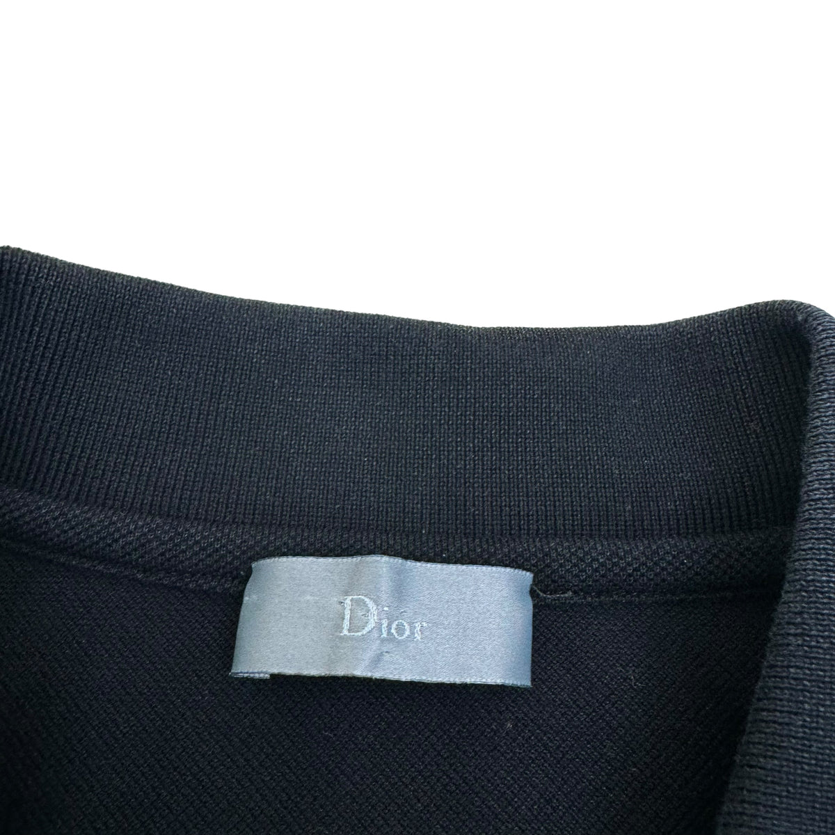DIOR EMBOSSED BEE POLO SHIRT BLACK XL