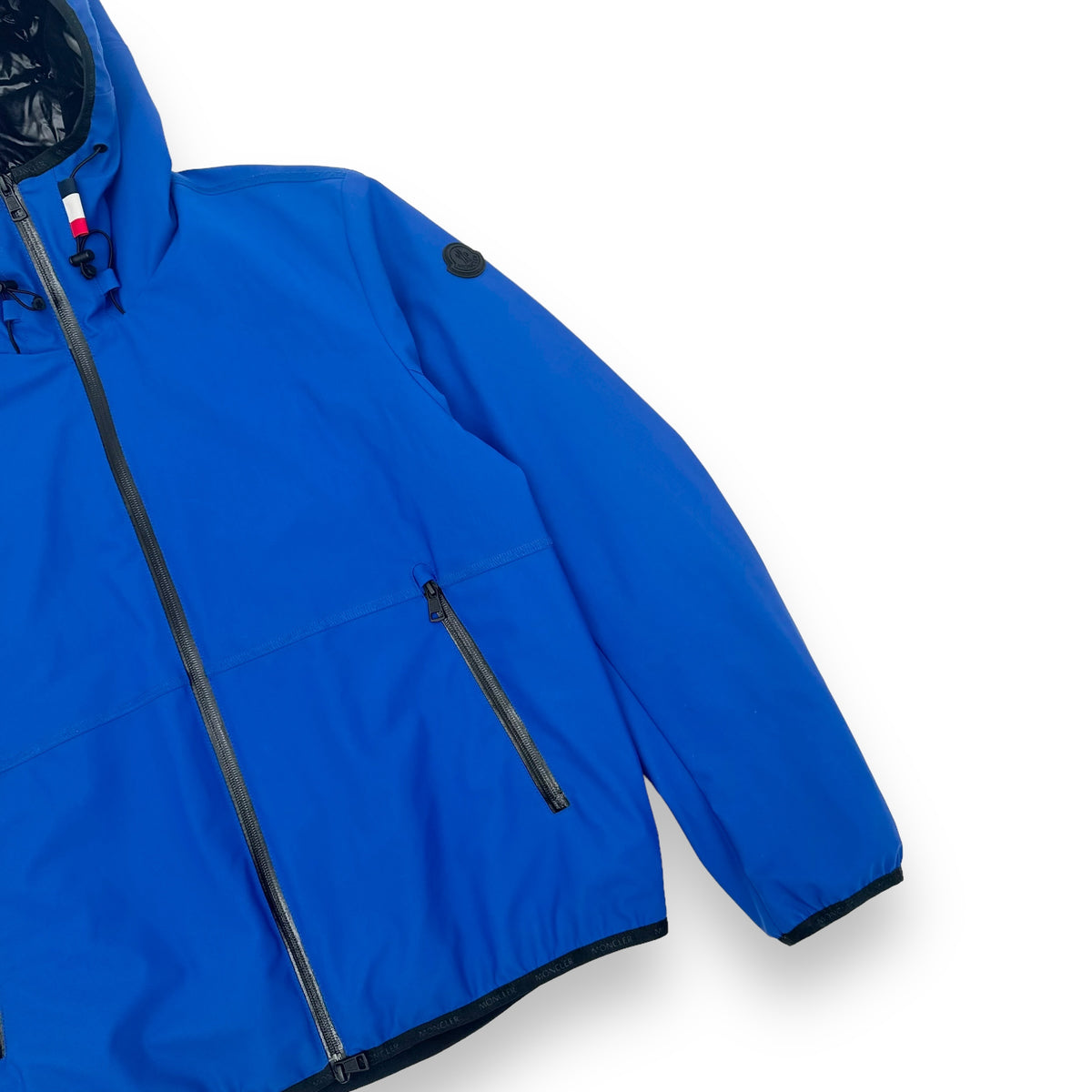 MONCLER DUPORT GIUBBOTTO JACKET BLUE / BLACK XL
