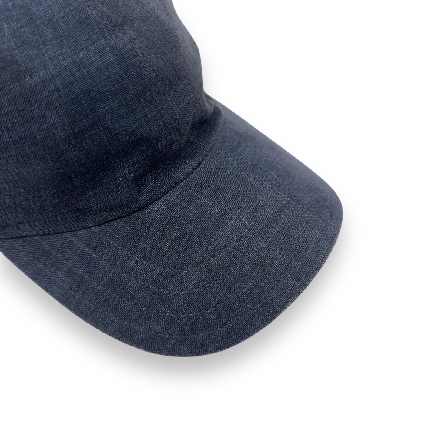 THOM SWEENEY LINEN CAP BLUE / BROWN L