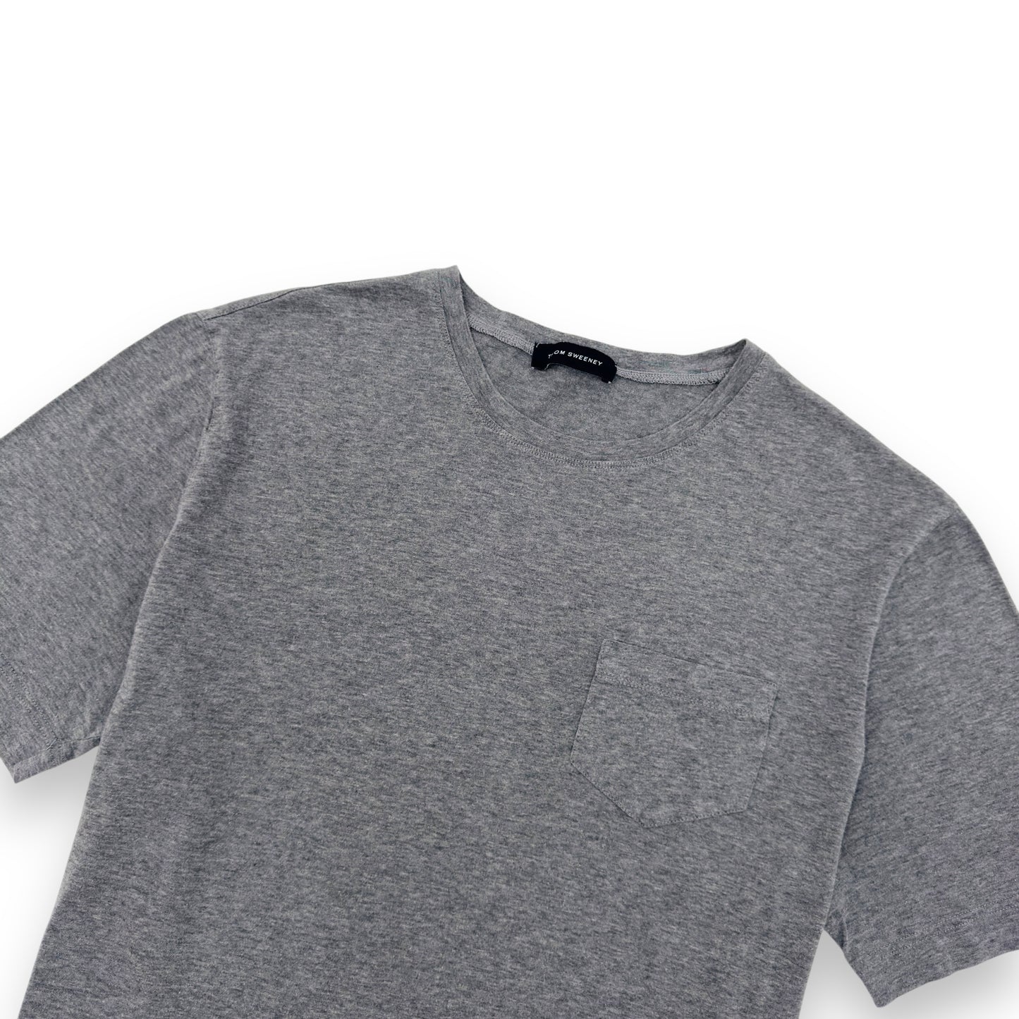 THOM SWEENEY COTTON POCKET T-SHIRT GREY M