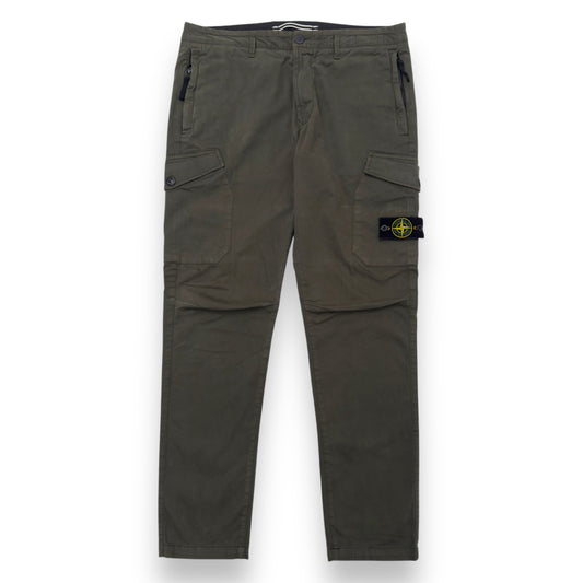 STONE ISLAND CARGO TROUSERS GREEN W34”