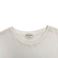 SAINT LAURENT LOGO-PRINT COTTON T-SHIRT WHITE / BLACK M