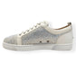 CHRISTIAN LOUBOUTIN LOUIS JUNIOR STRASS EMBELLISHED LOW TOP SNEAKER WHITE 43 / UK9