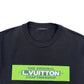 LOUIS VUITTON LOGO PRINT T-SHIRT BLACK / GREEN L
