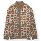JACQUEMUS LA CHEMISE NEVE FLEURS OVERSHIRT CARDIGAN BEIGE / ORANGE M