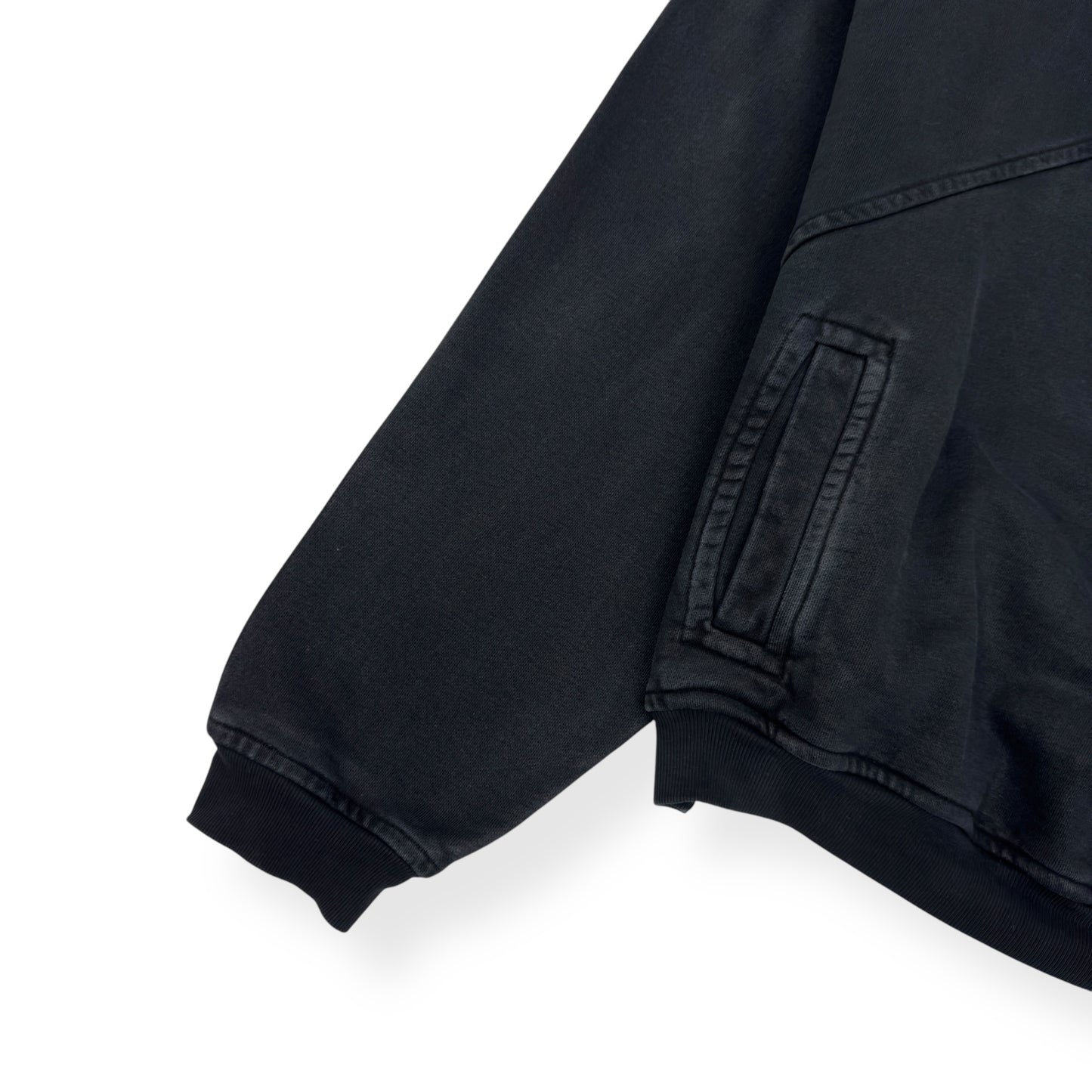 RHUDE 1/4 ZIP SWEATER BLACK S