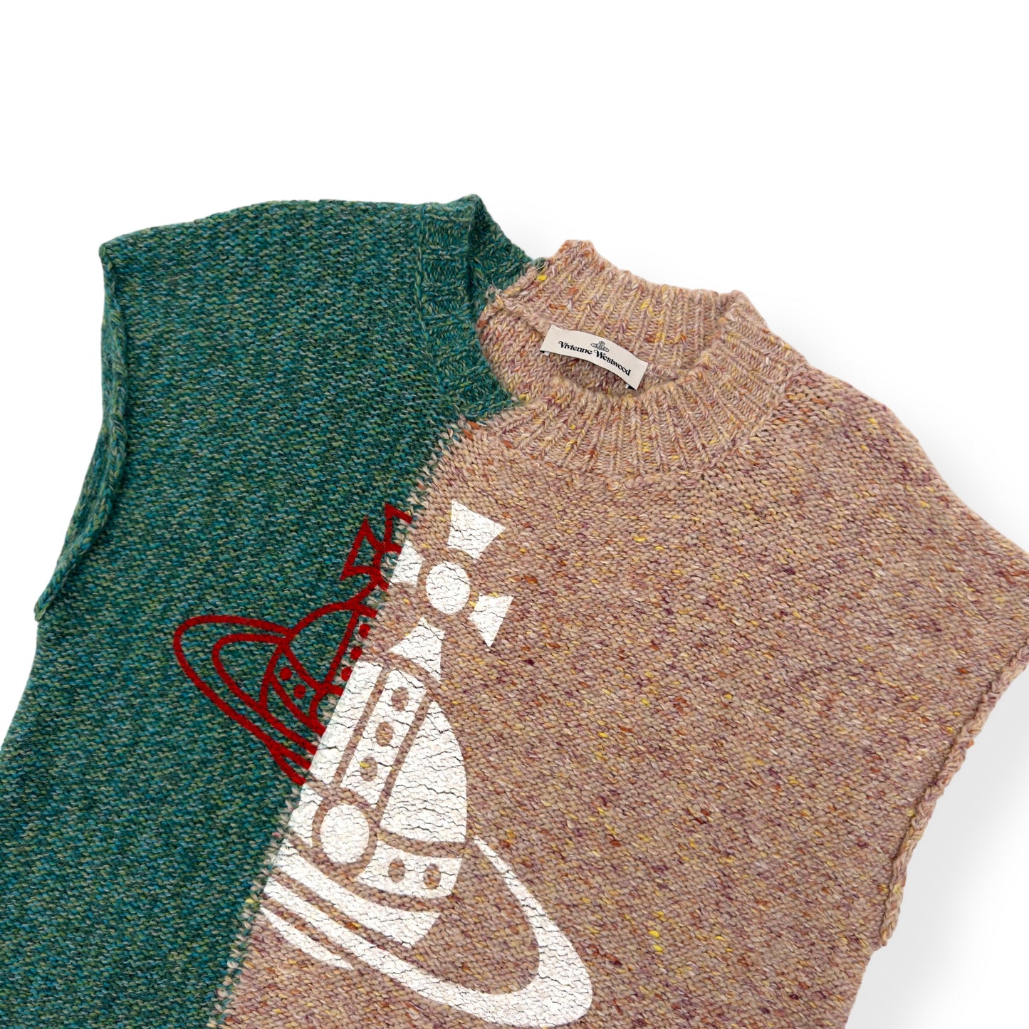 VIVIENNE WESTWOOD HALF & HALF VEST MULTICOLOURED M / L
