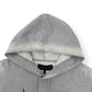 WHO DECIDES WAR FLAMES GLASS HOODIE VINTAGE GREY / ORANGE L