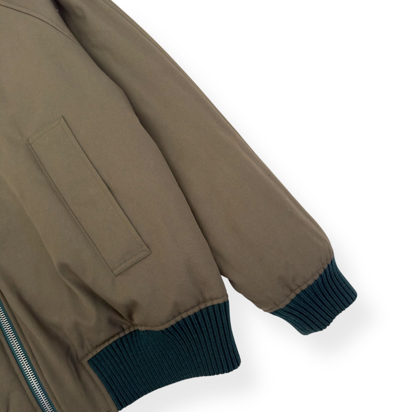 BURBERRY CHECKED REVERSIBLE COTTON-TWILL BOMBER JACKET GREEN / PURPLE XL