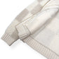 CASABLANCA CHECKED BOUCLÉ WOOL-BLEND ZIP UP JACKET CREAM M