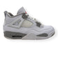 AIR JORDAN 4 RETRO SNEAKER WHITE OREO UK7