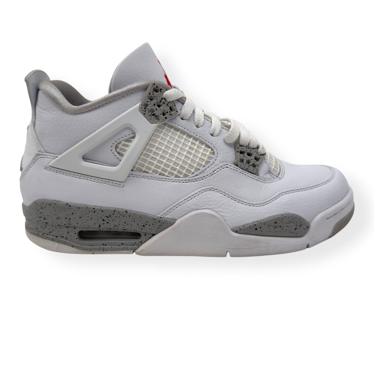 AIR JORDAN 4 RETRO SNEAKER WHITE OREO UK7