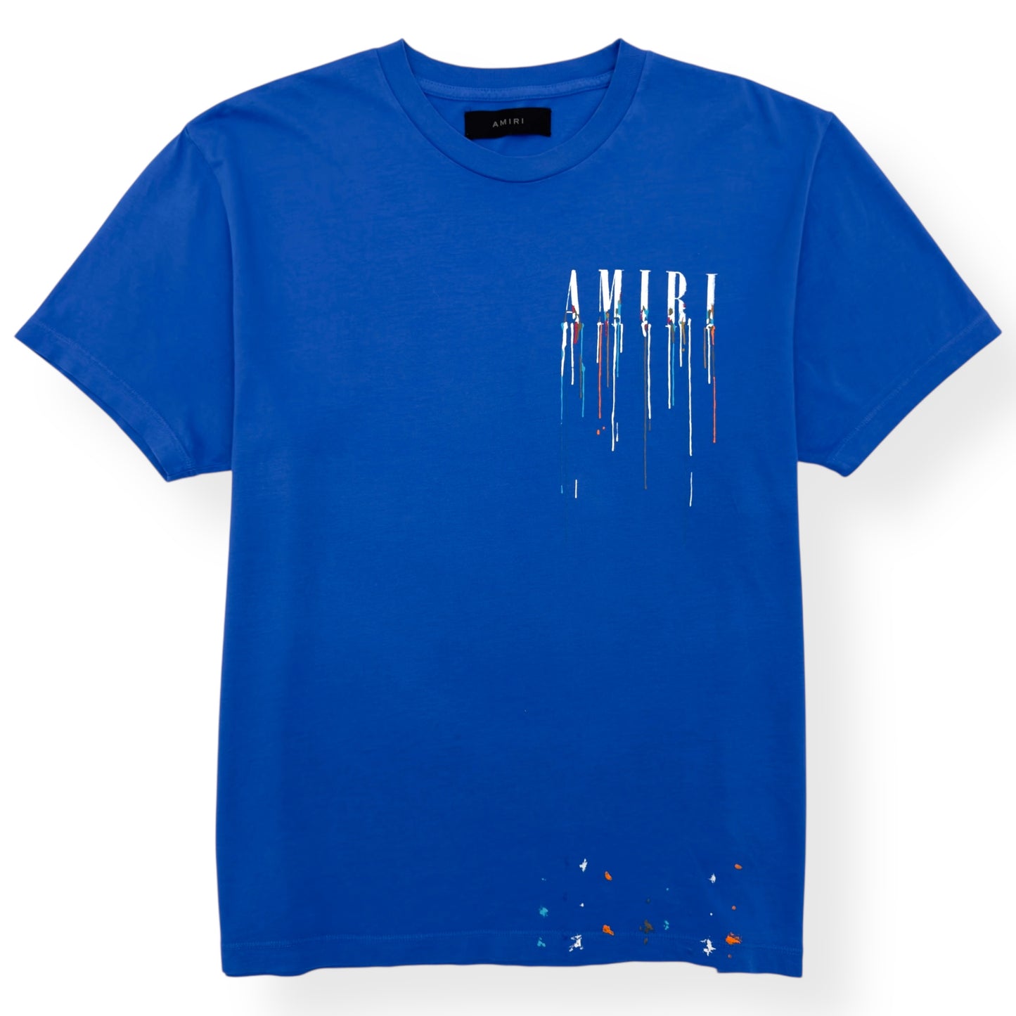 AMIRI PAINT DRIP CORE LOGO T-SHIRT BLUE M