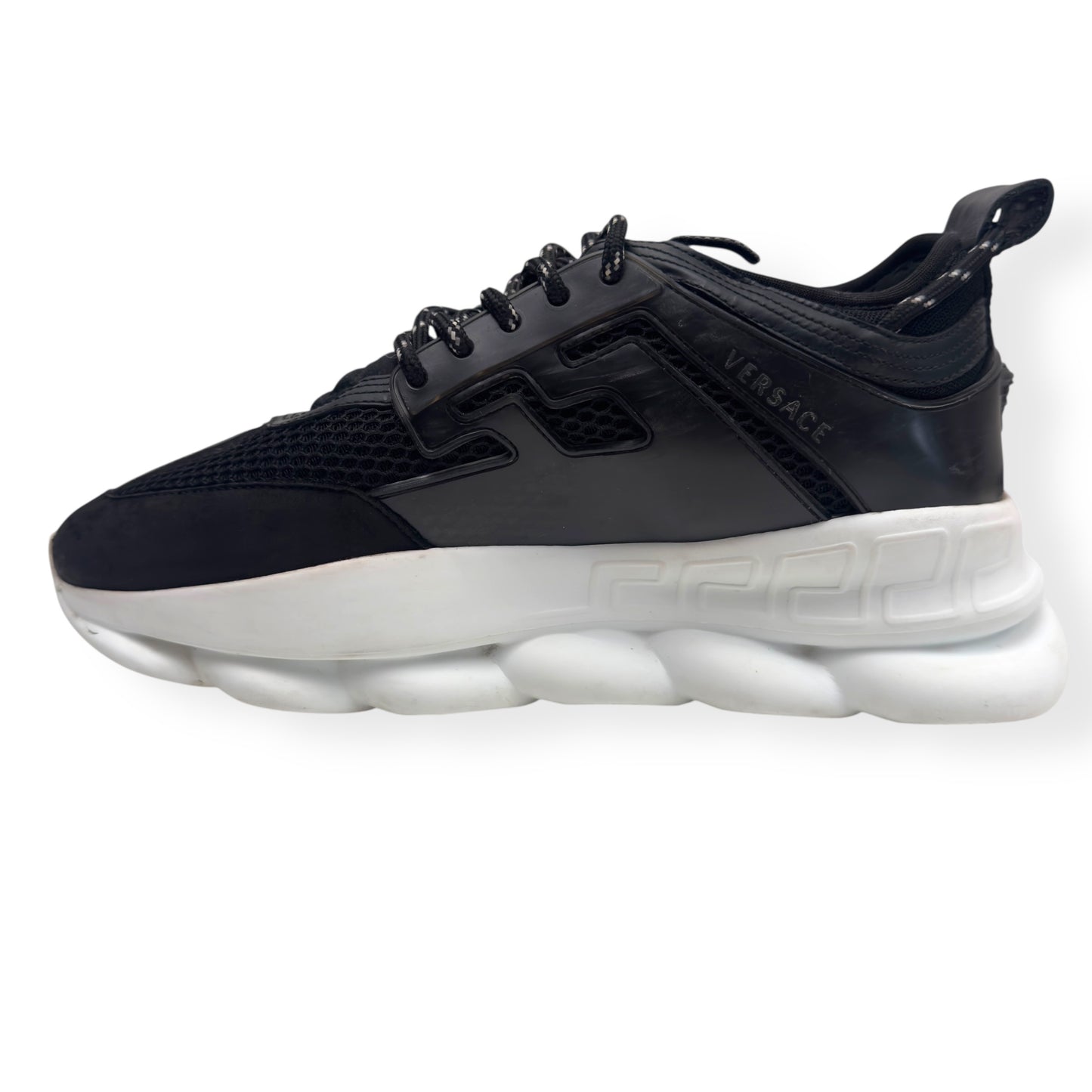 VERSACE CHAIN REACTION SNEAKER BLACK / WHITE 42 / UK8