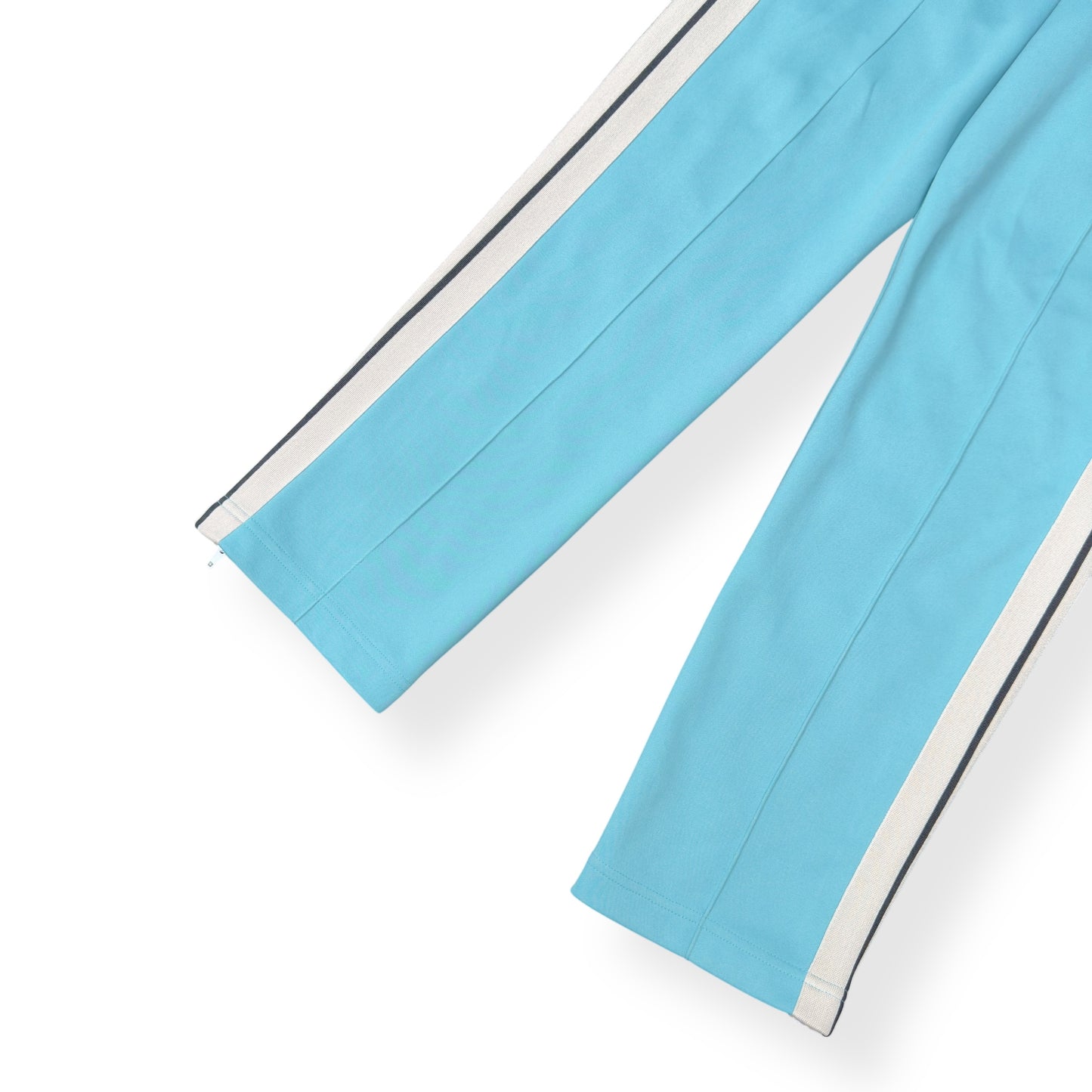 PALM ANGELS STRAIGHT LEG TRACK PANTS BLUE / WHITE M