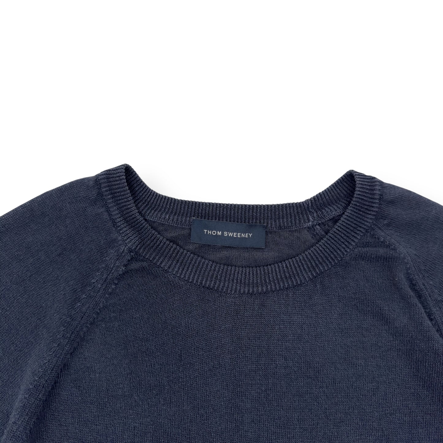 THOM SWEENEY LINEN T-SHIRT NAVY L