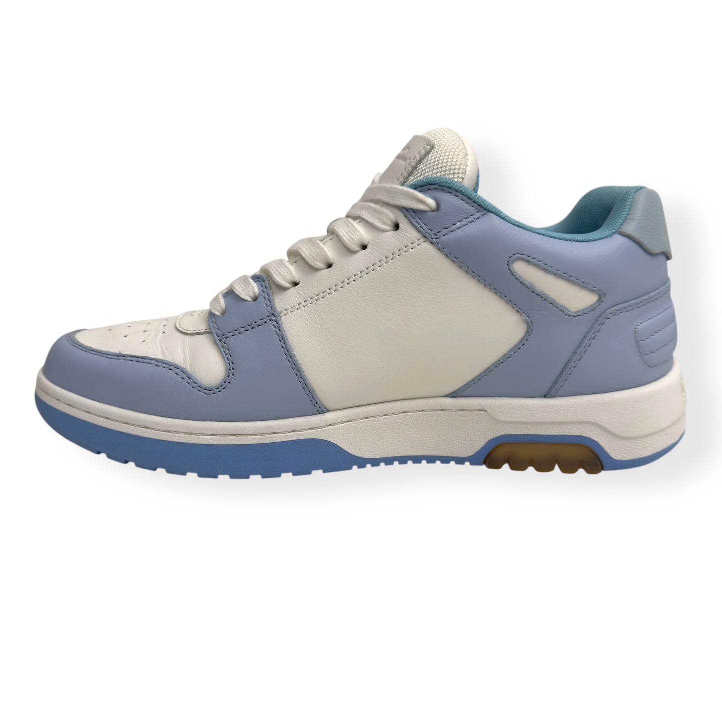 OFF-WHITE OUT OF OFFICE LOW TOP SNEAKER LIGHT BLUE UK8