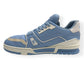 LOUIS VUITTON LV TRAINER BABY BLUE / WHITE UK7