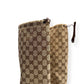 GUCCI LISA GG CANVAS MID-HEEL BOOTS BEIGE / EBONY UK5 / EU38