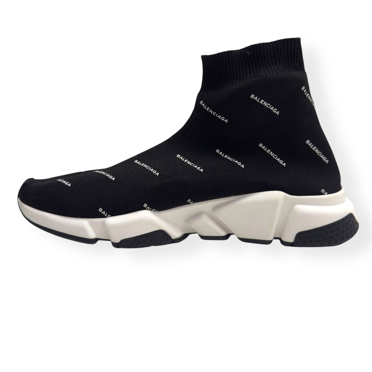 BALENCIAGA SPEED SNEAKER BLACK / WHITE 42 / UK8