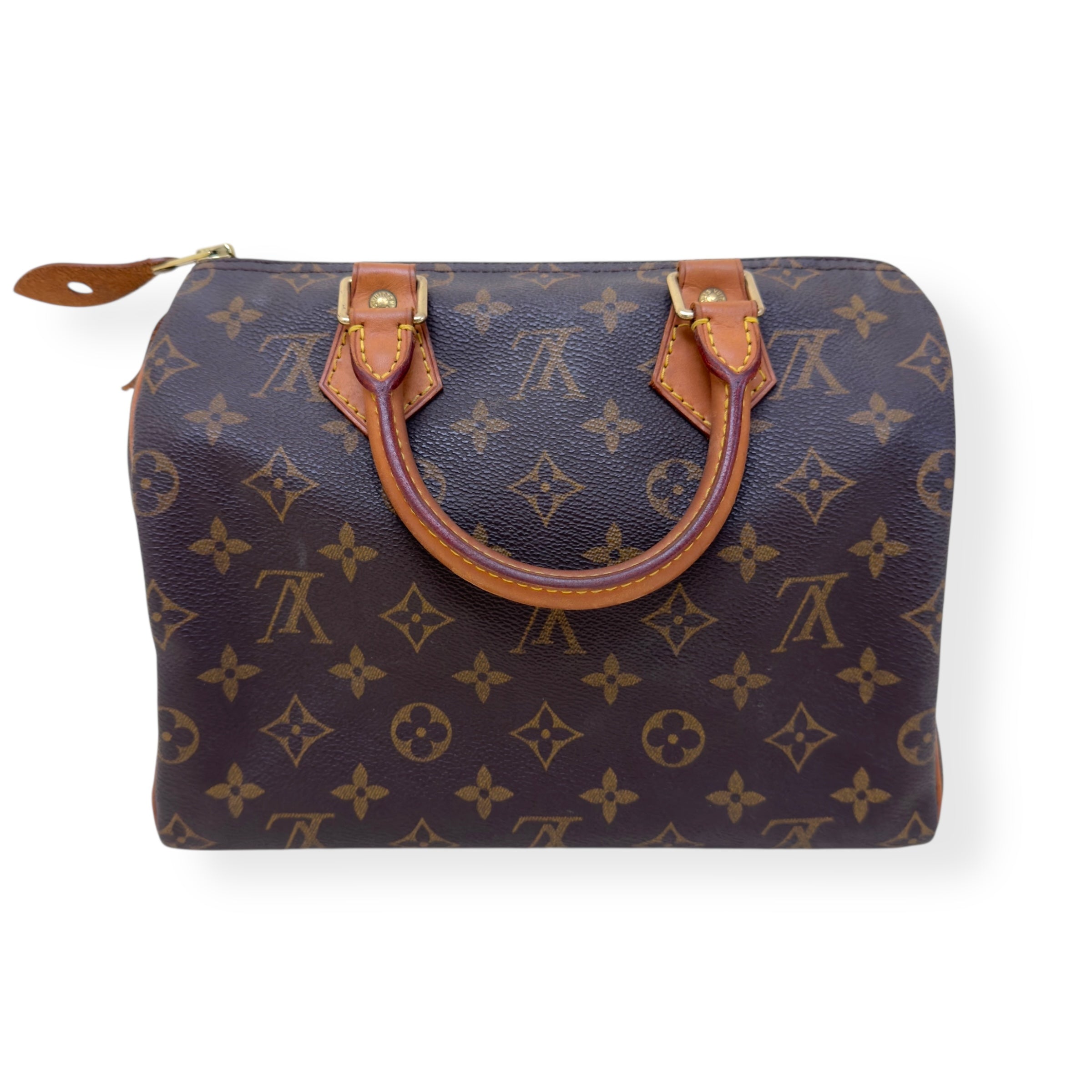 LOUIS VUITTON MONOGRAM SPEEDY 25 BAG BROWN