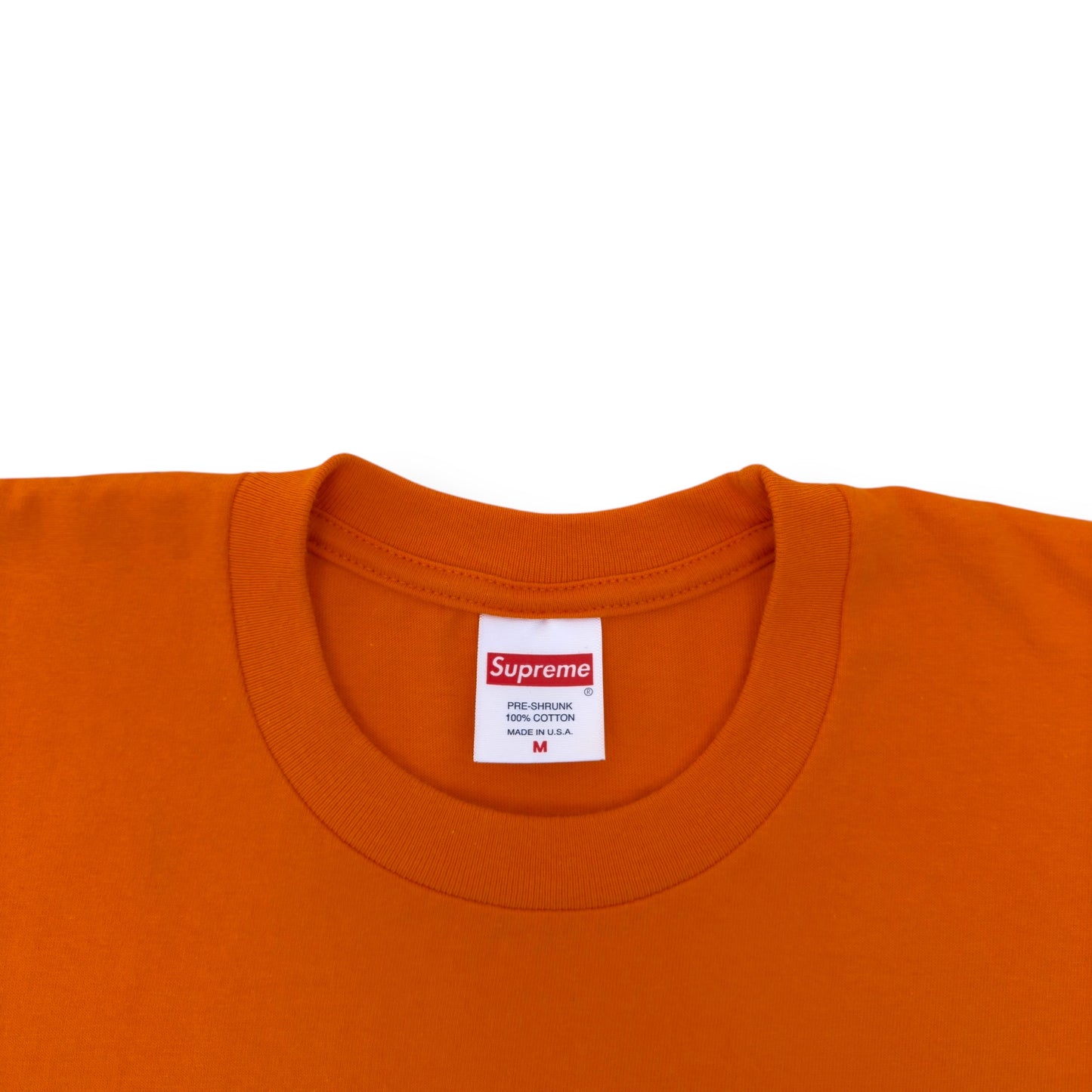 SUPREME PINLINE T-SHIRT ORANGE M