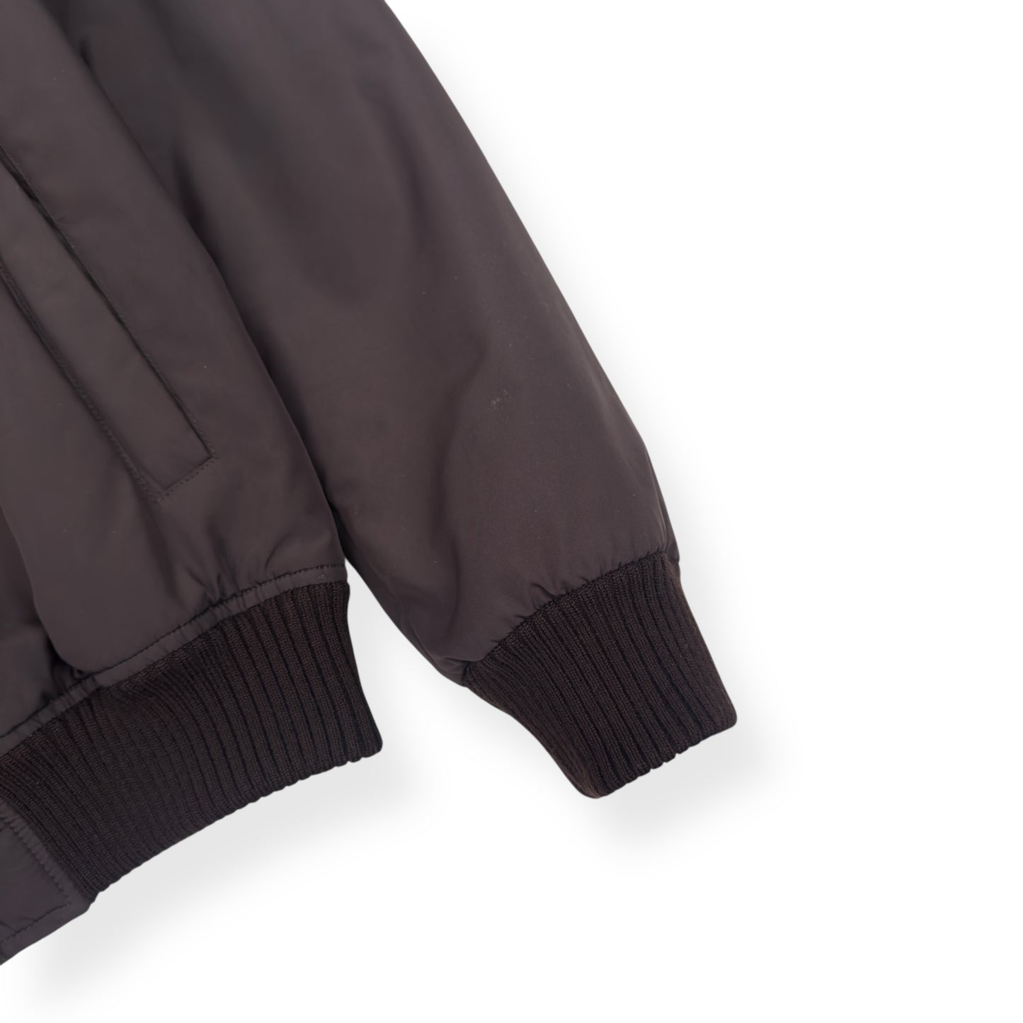 THOM SWEENEY NYLON WOOL LINED JACKET BROWN 50 / M