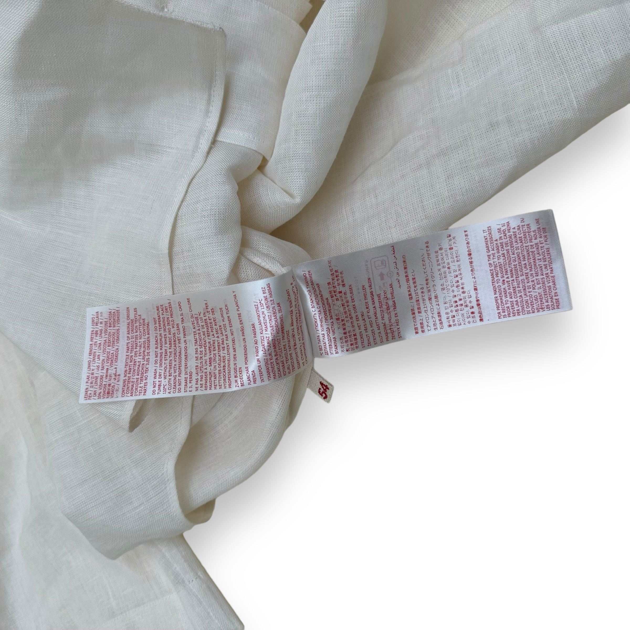 MARNI X NO VACANCY INN APPLIQUÉD LINEN-BLEND SHIRT WHITE XXL