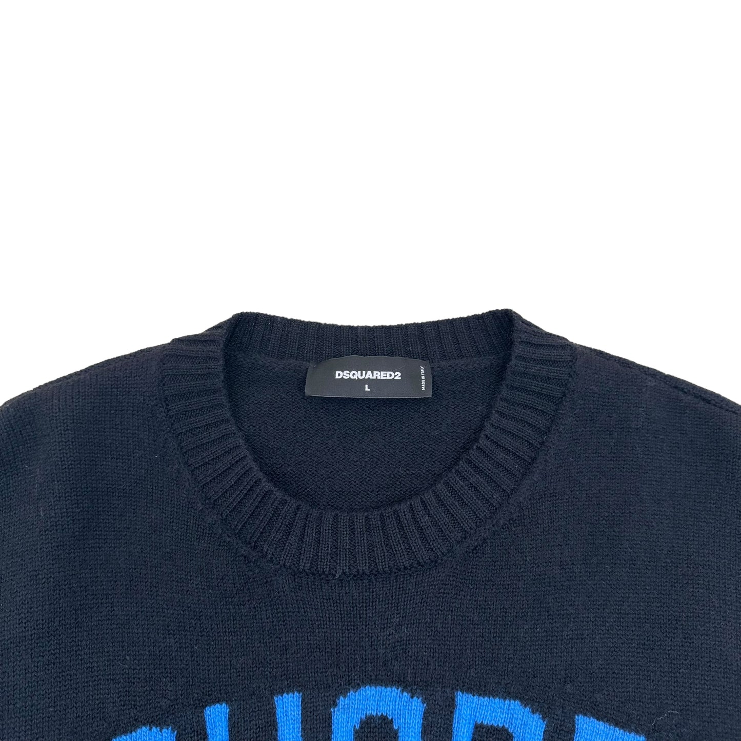 DSQUARED2 KNITTED JUMPER BLACK L