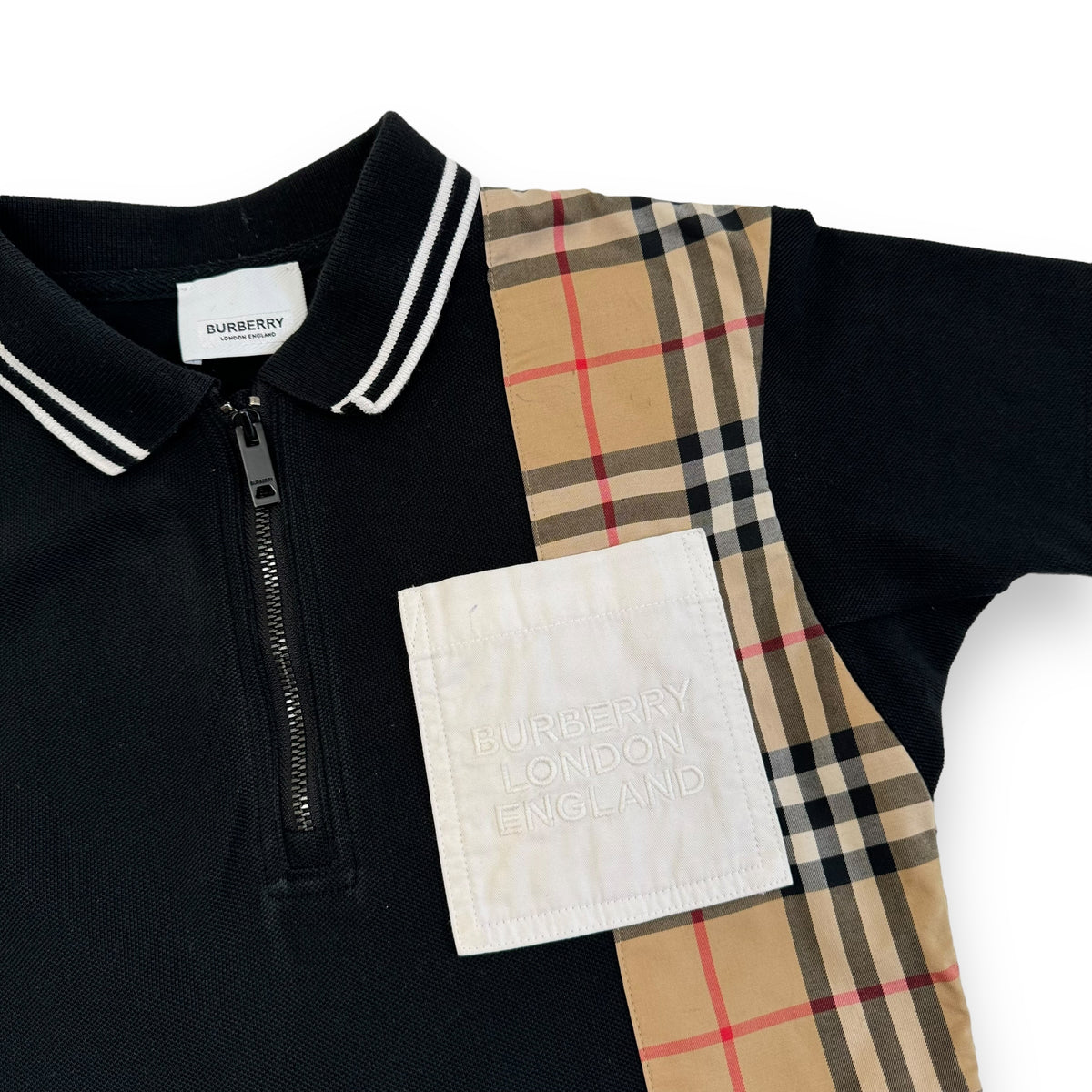 BURBERRY NOVA CHECK DRESS BLACK AGE6