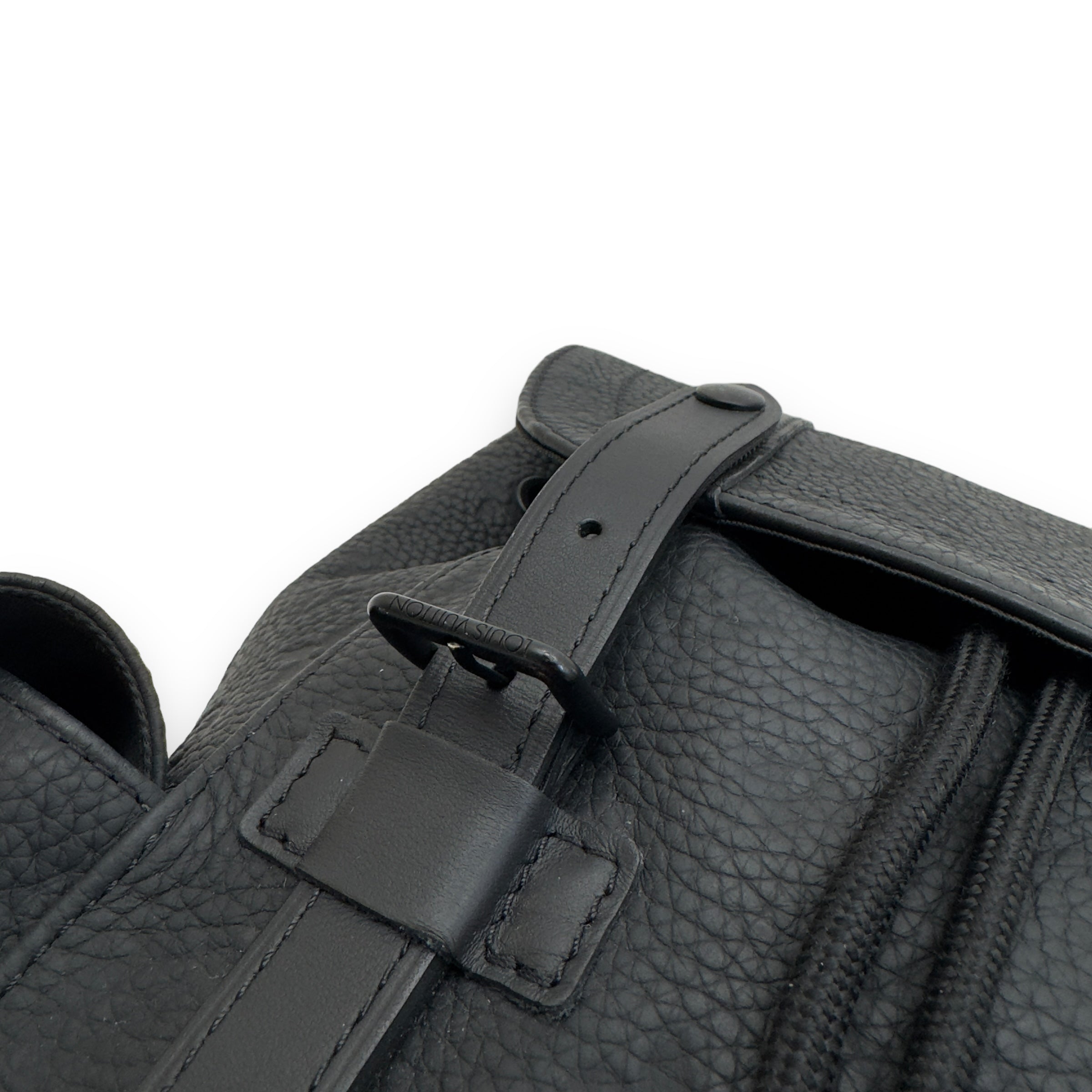 LOUIS VUITTON CHRISTOPHER MM BACKPACK EMBOSSED MONOGRAM BLACK