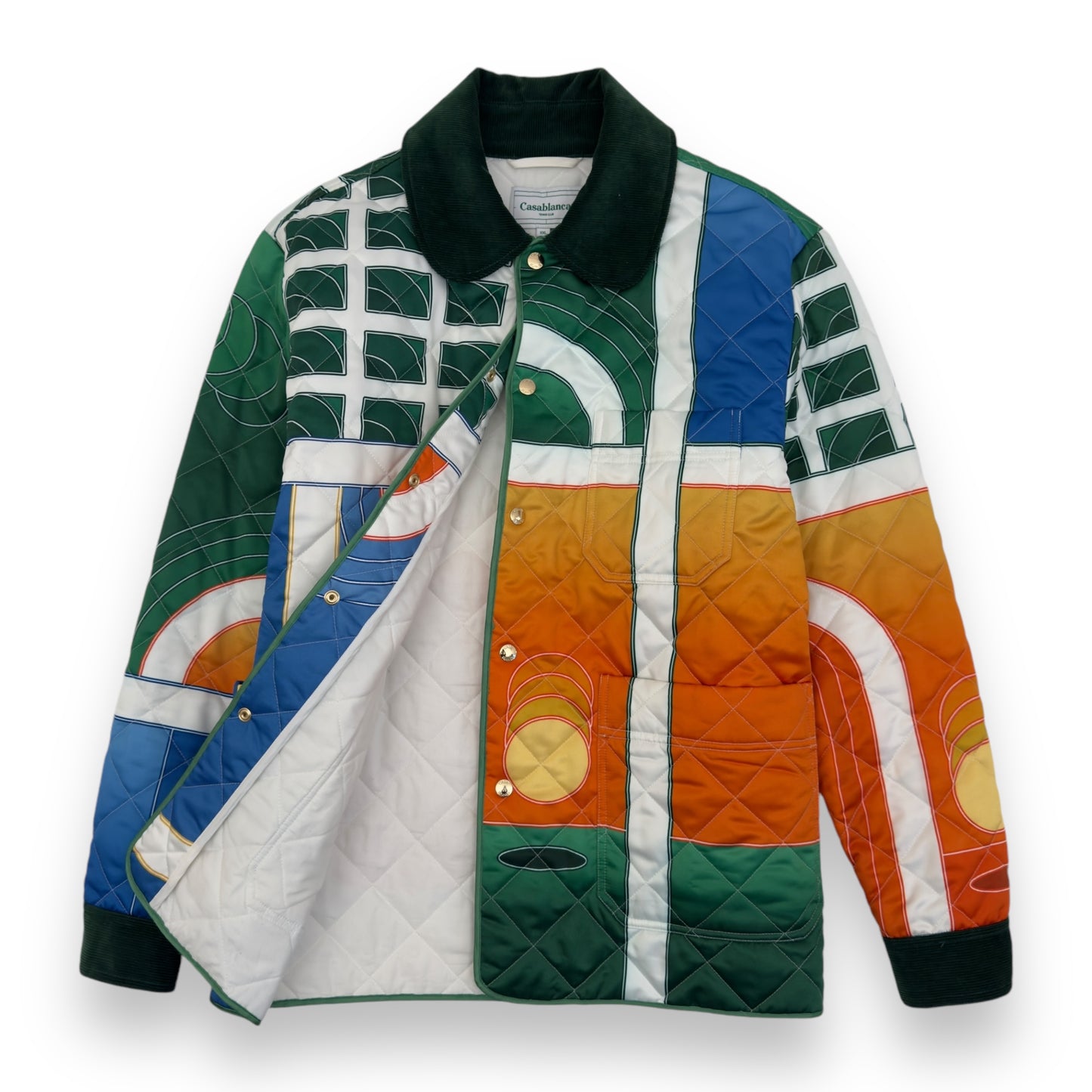 CASABLANCA RAVE DE TENNIS QUILTED JACKET MULTICOLOURED XXL