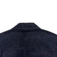 THOM SWEENEY BESPOKE SUEDE COLLARED BOMBER JACKET NAVY M