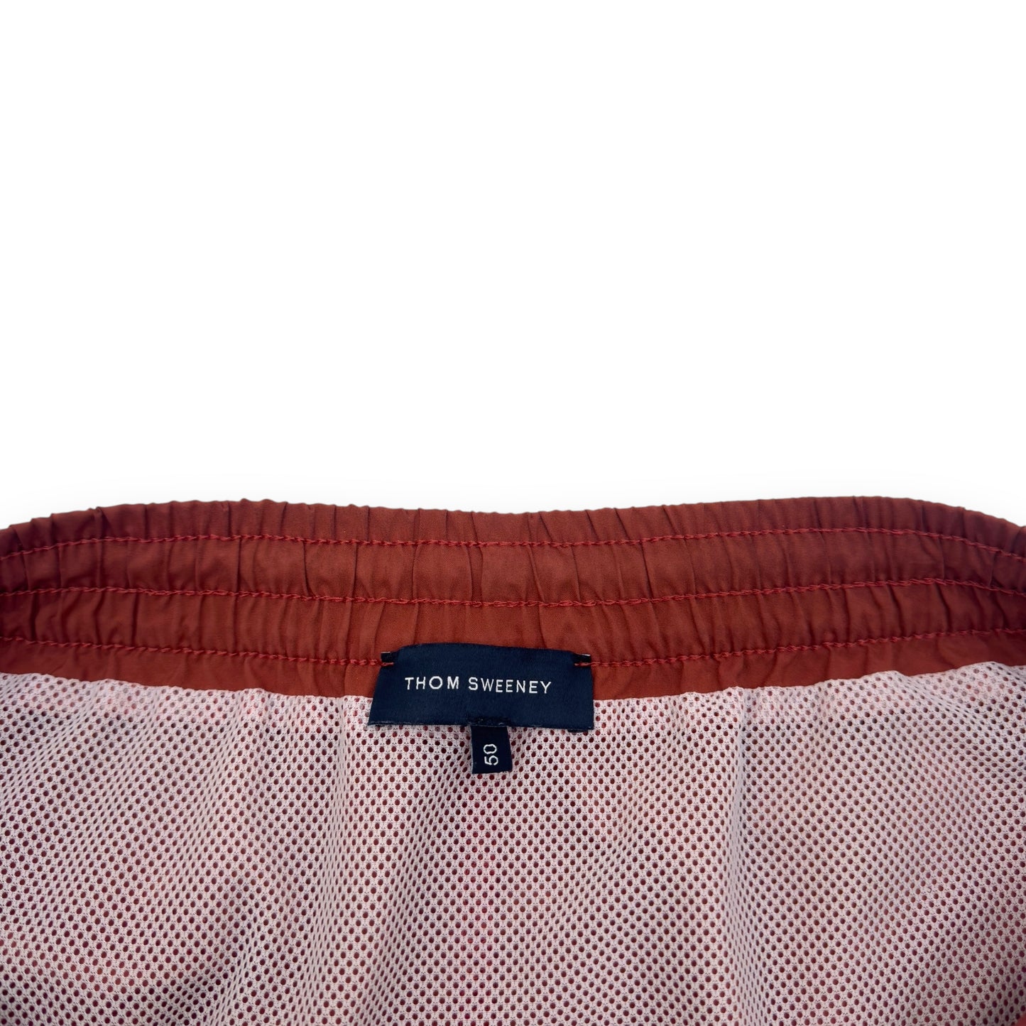 THOM SWEENEY SWIM SHORTS BURNT ORANGE 32”