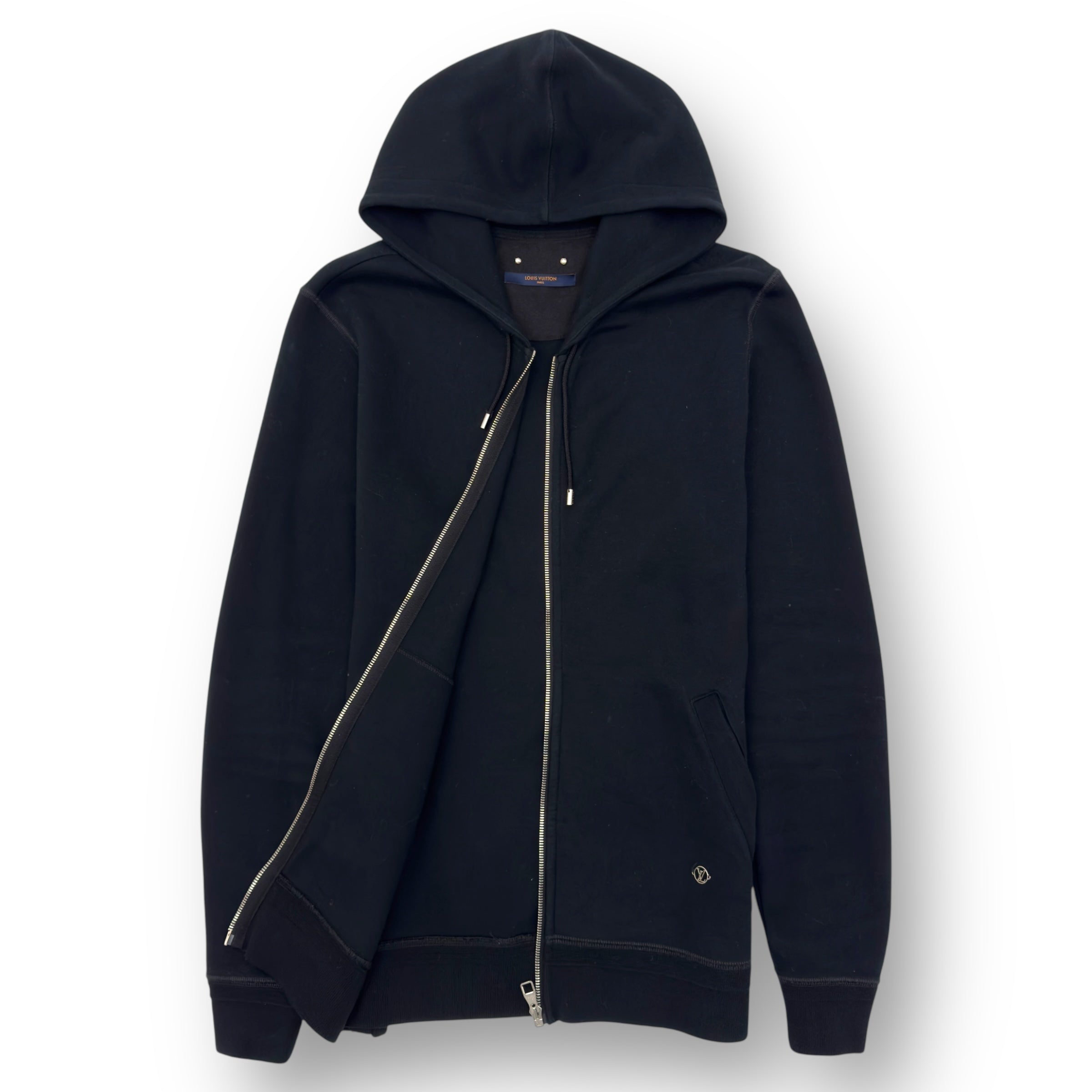 LOUIS VUITTON TRAVEL ZIP UP HOODIE BLACK M
