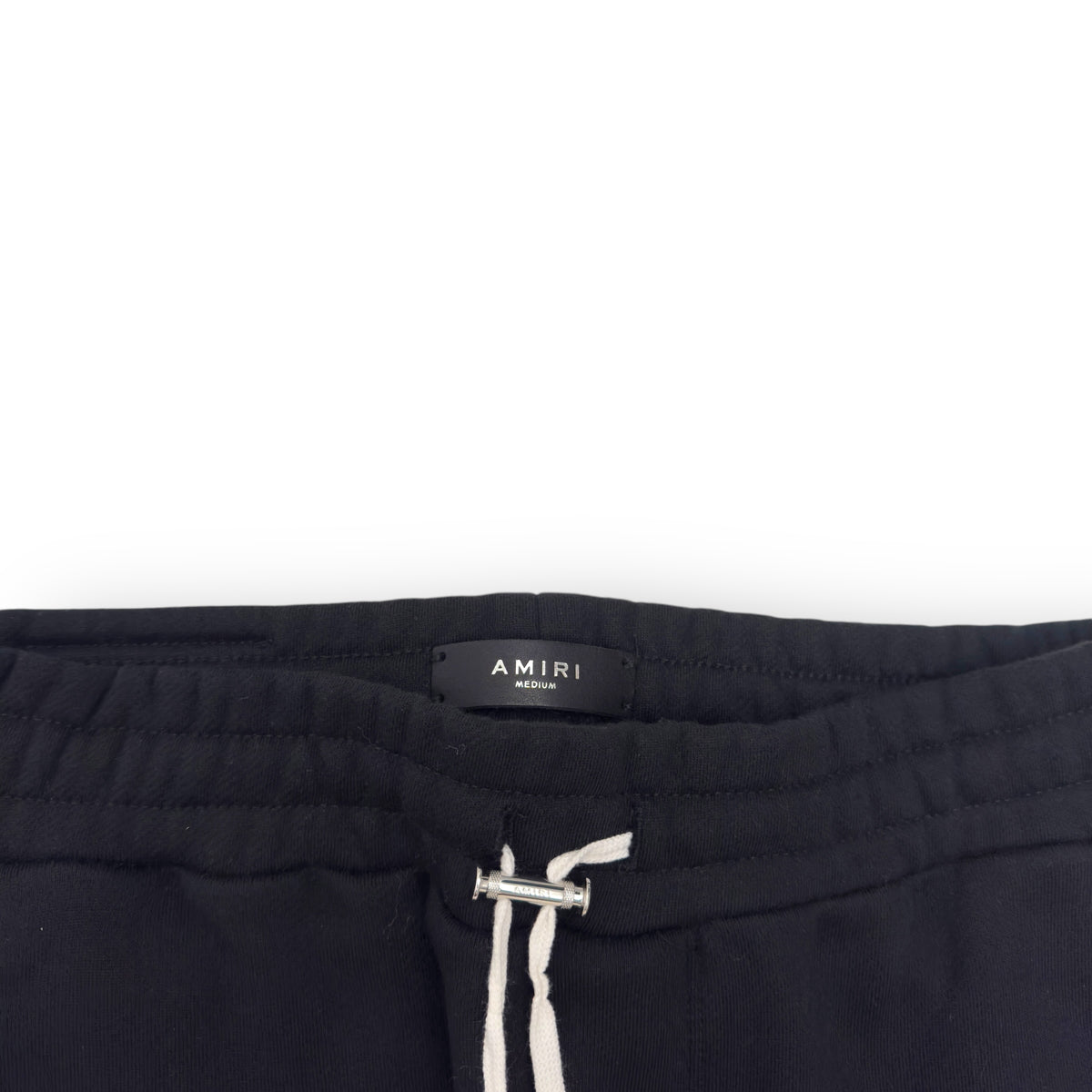 AMIRI CORE LOGO SLIM SWEATPANTS BLACK / WHITE M