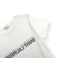 SAINT LAURENT LOGO-PRINT COTTON T-SHIRT WHITE / BLACK M