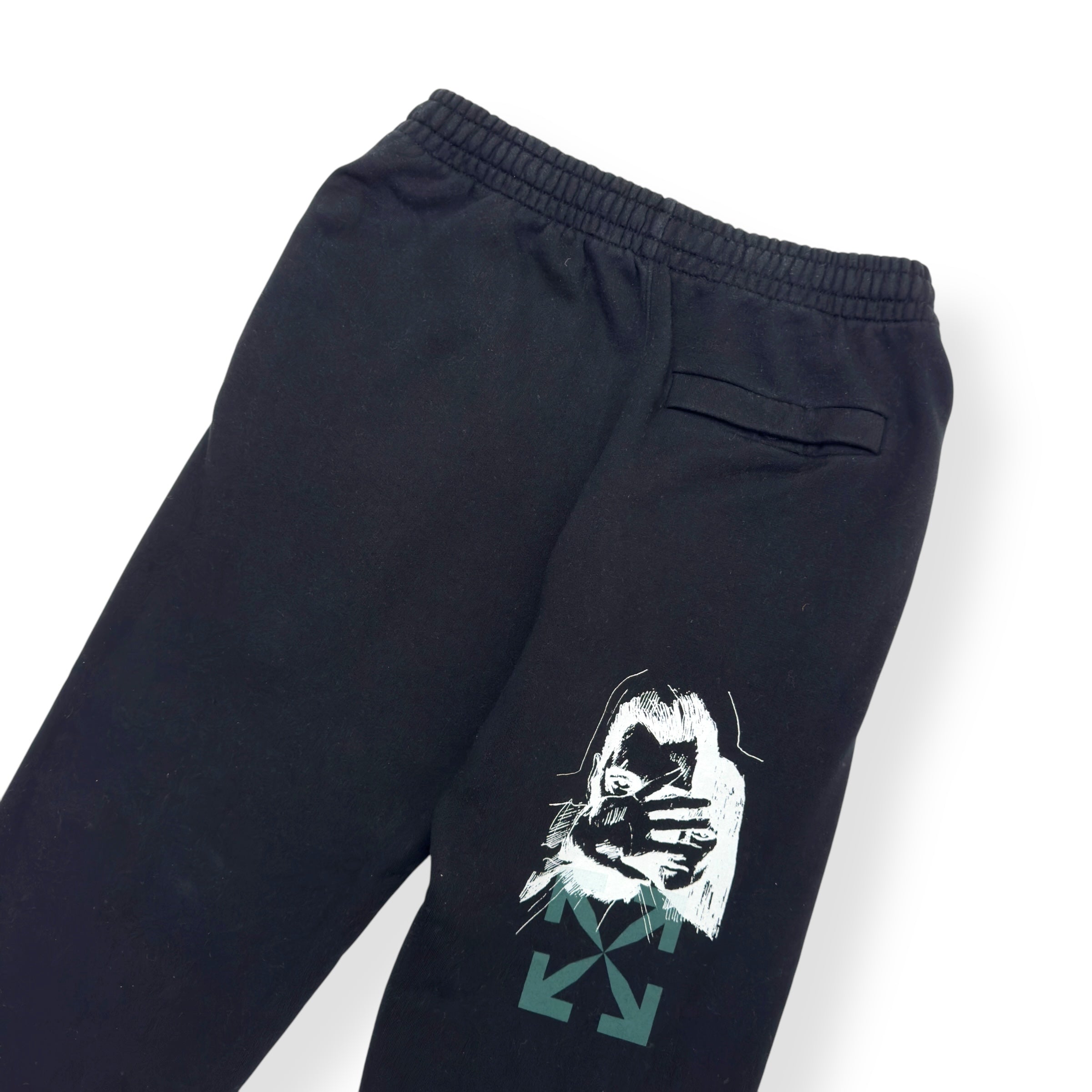 OFF-WHITE SWEATPANTS BLACK / WHITE S