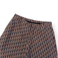 DIOR OBLIQUE BERMUDA MONOGRAM SILK SHORTS BROWN 50 / L